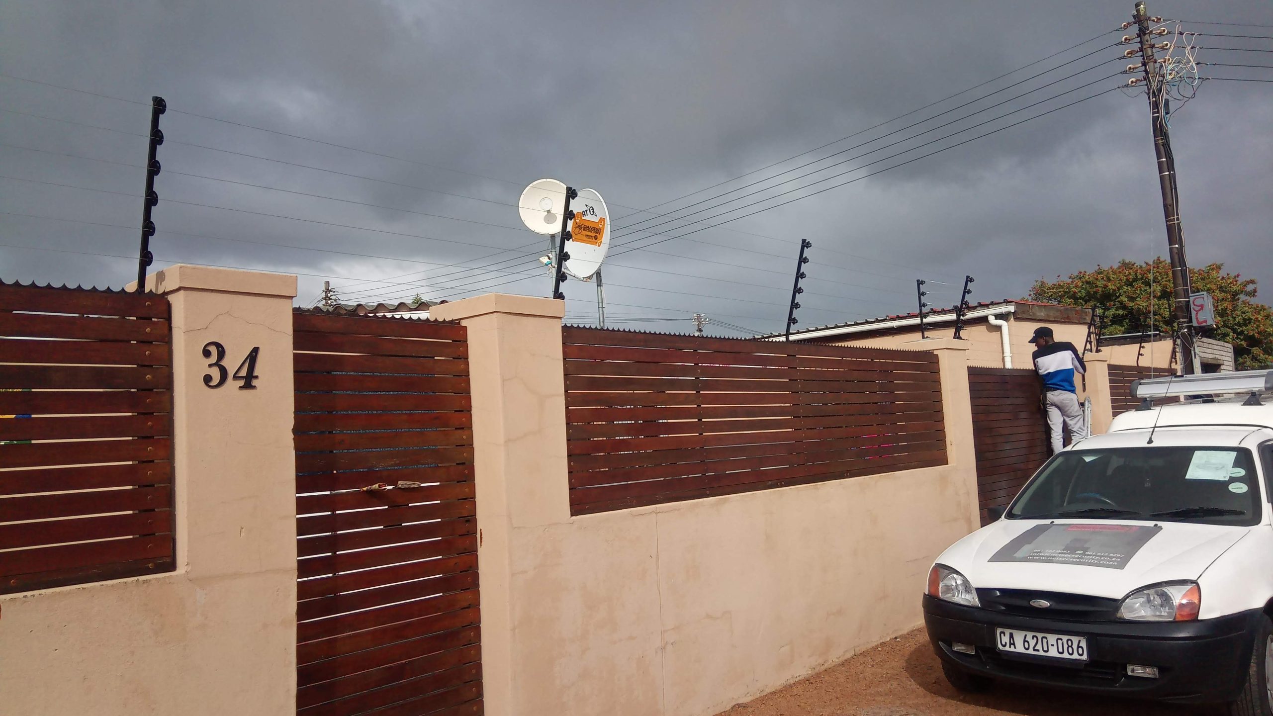 Electric fence boundary project photograph from Cape Smart Automation